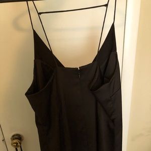 H&M Black Satin Slip Dress.